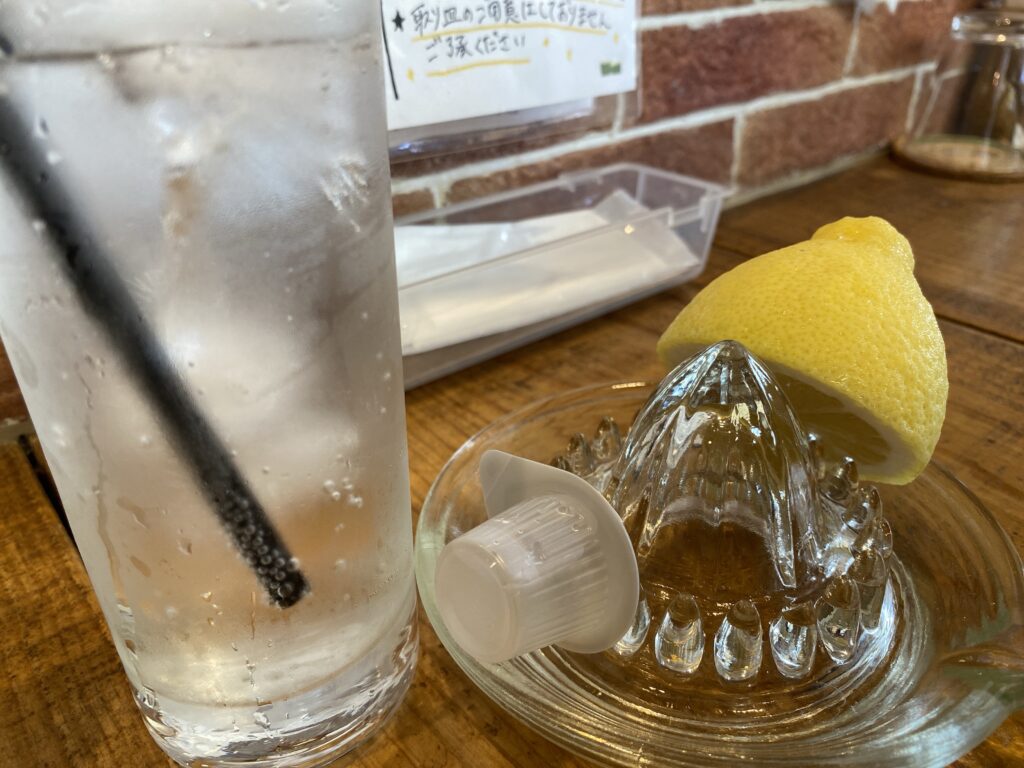 宮崎市グルメ パスタ店 わふうぱすたガマの森 レモンスカッシュ