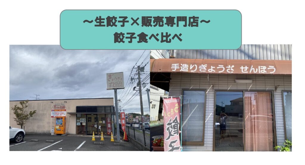 宮崎市の生餃子×販売専門店食べ比べ